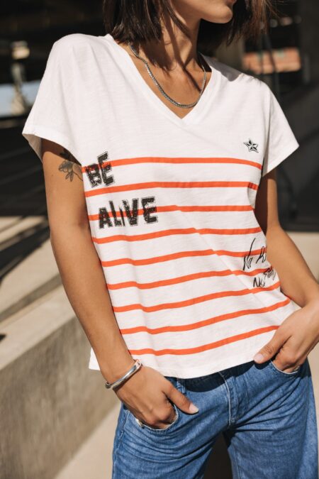 Knugh Girls’ Striped Twin Set – Tema “Be Alive” Collection