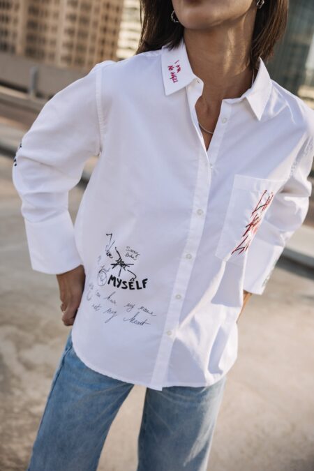 Knugh Girls’ Oversized Graphic Shirt – Chestine Boyfriend Fit