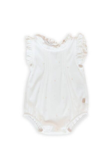 Knugh Baby Girls’ Leaf Print Romper Suit