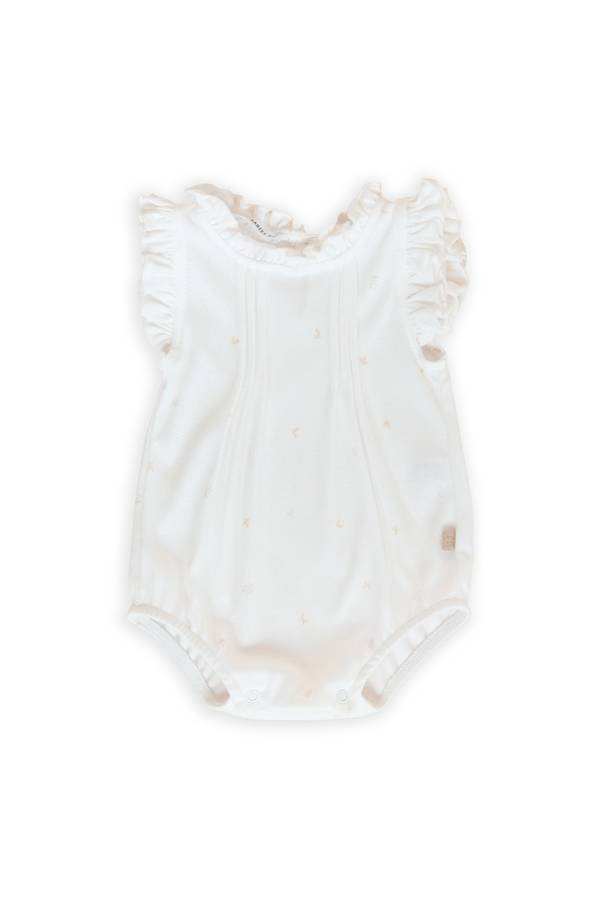 Knugh Baby Girls’ Leaf Print Romper Suit